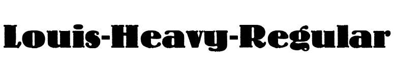 Louis-Heavy-Regular font preview