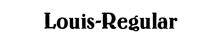 Louis-Regular font preview