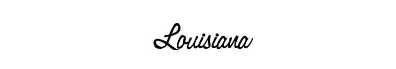 Louisiana font preview