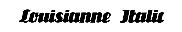 Louisianne Italic font preview