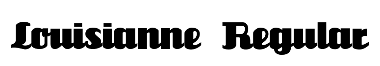 Louisianne Regular font preview