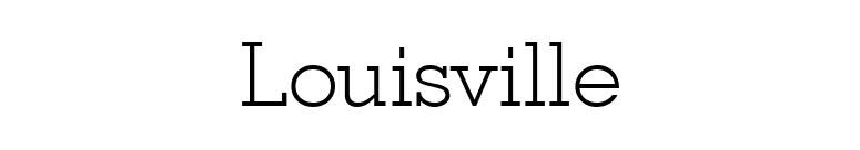 Louisville font preview