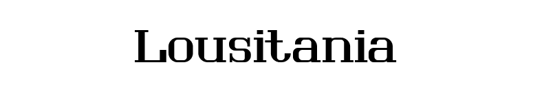 Lousitania font preview