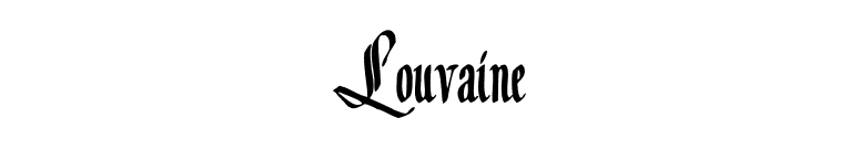 Louvaine font preview