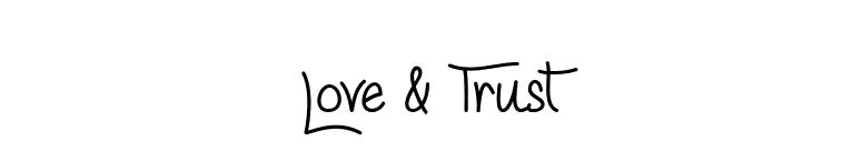 Love & Trust font preview