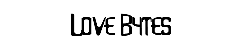 Love Bytes font preview