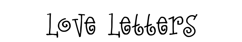 Love Letters font preview