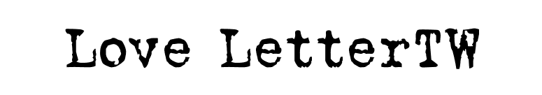 Love LetterTW font preview