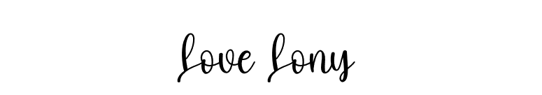 Love Lony font preview
