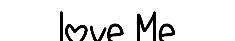 Love Me font preview