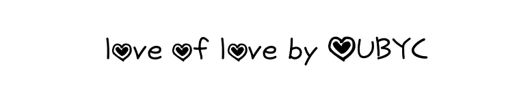 love of love by OUBYC font preview