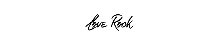 Love Rock font preview