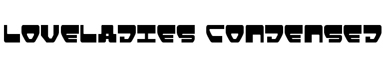 Loveladies Condensed font preview