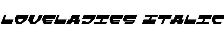 Loveladies Italic font preview