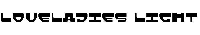 Loveladies Light font preview