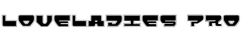 Loveladies Pro font preview