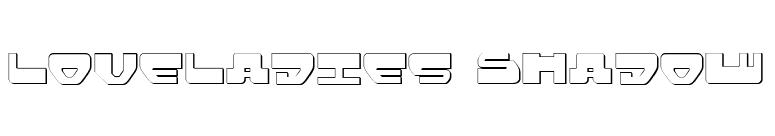 Loveladies Shadow font preview