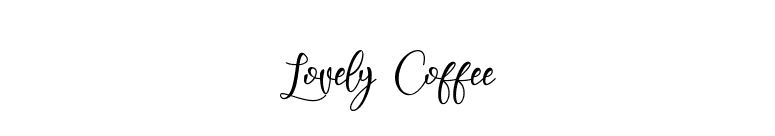 Lovely Coffee font preview