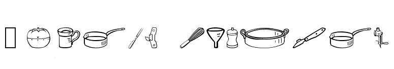 Lovely kitchen font preview