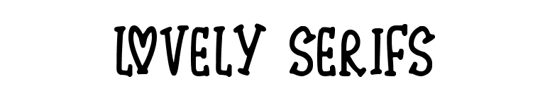 Lovely Serifs font preview