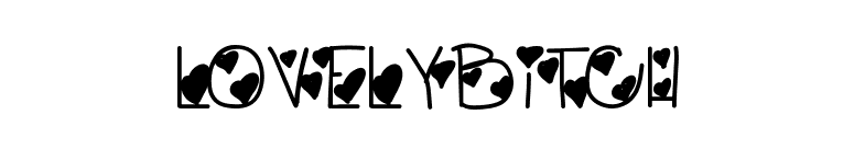 LovelyBitch font preview