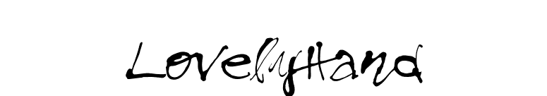 LovelyHand font preview