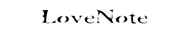LoveNote font preview
