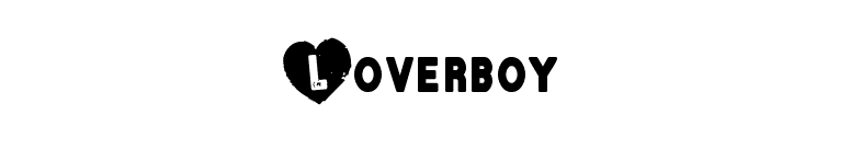 Loverboy font preview