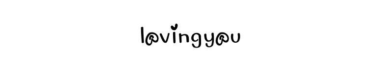 lovingyou font preview