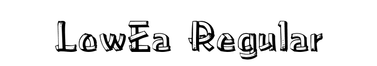 LowEa Regular font preview