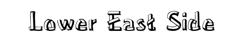 Lower East Side font preview