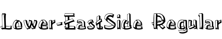 Lower-EastSide Regular font preview