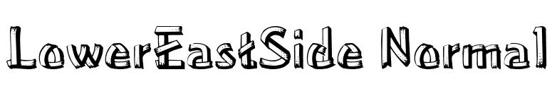 LowerEastSide Normal font preview