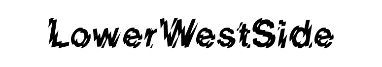 LowerWestSide font preview
