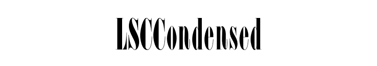 LSCCondensed font preview