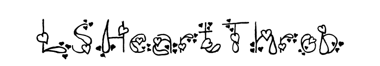 LSHeartThrob font preview