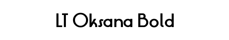 LT Oksana Bold font preview