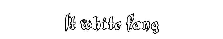 LT White Fang font preview
