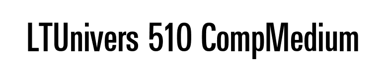 LTUnivers 510 CompMedium font preview