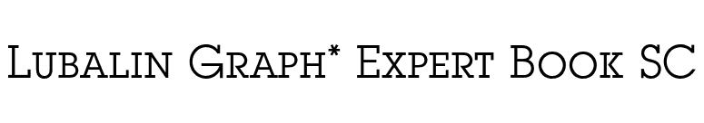 Lubalin Graph* Expert Book SC font preview