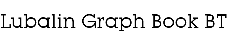 Lubalin Graph Book BT font preview