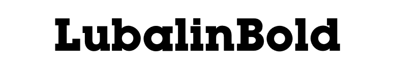 LubalinBold font preview