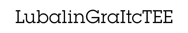 LubalinGraItcTEE font preview