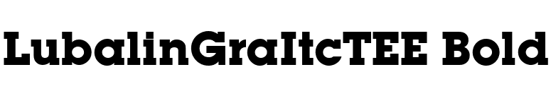 LubalinGraItcTEE Bold font preview