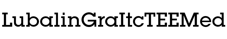 LubalinGraItcTEEMed font preview
