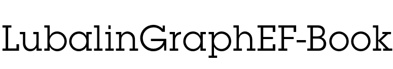 LubalinGraphEF-Book font preview