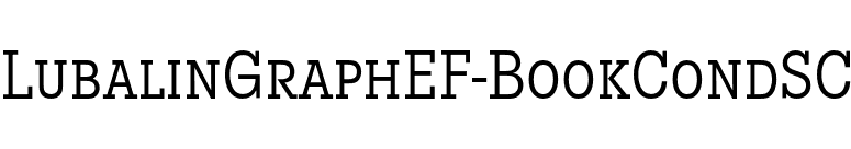 LubalinGraphEF-BookCondSC font preview
