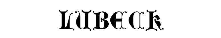 Lubeck font preview