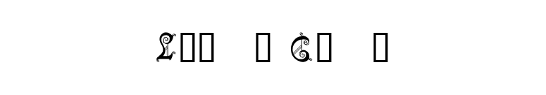 Lubna Caps font preview