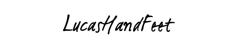 LucasHandFeet font preview
